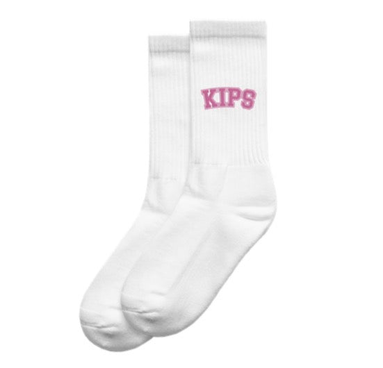 KIPS Athletic Socks - White/Pink
