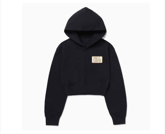 "KIPS" Cropped Hoodie