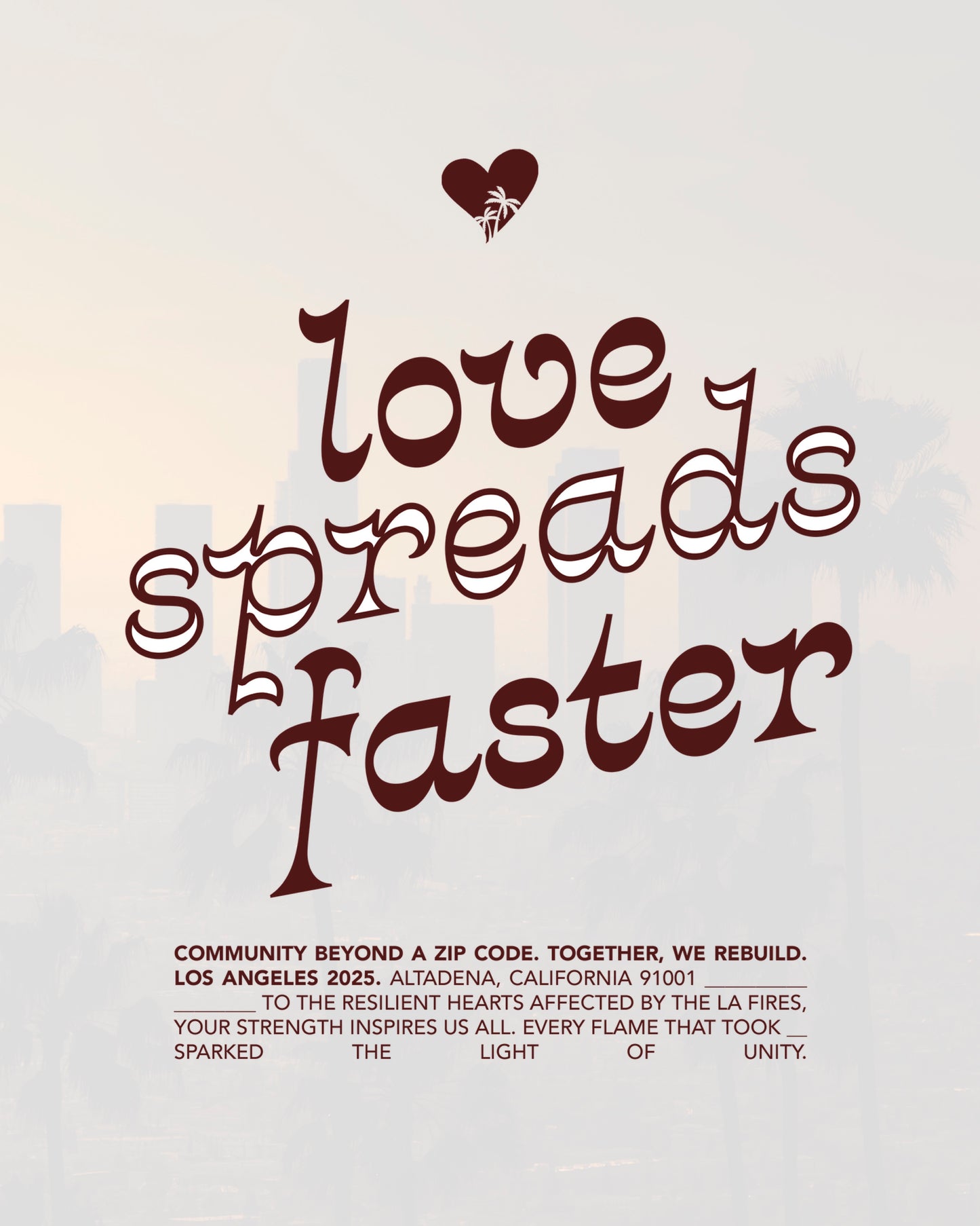 PRE-ORDER: "LOVE SPREADS FASTER" UNISEX TEE