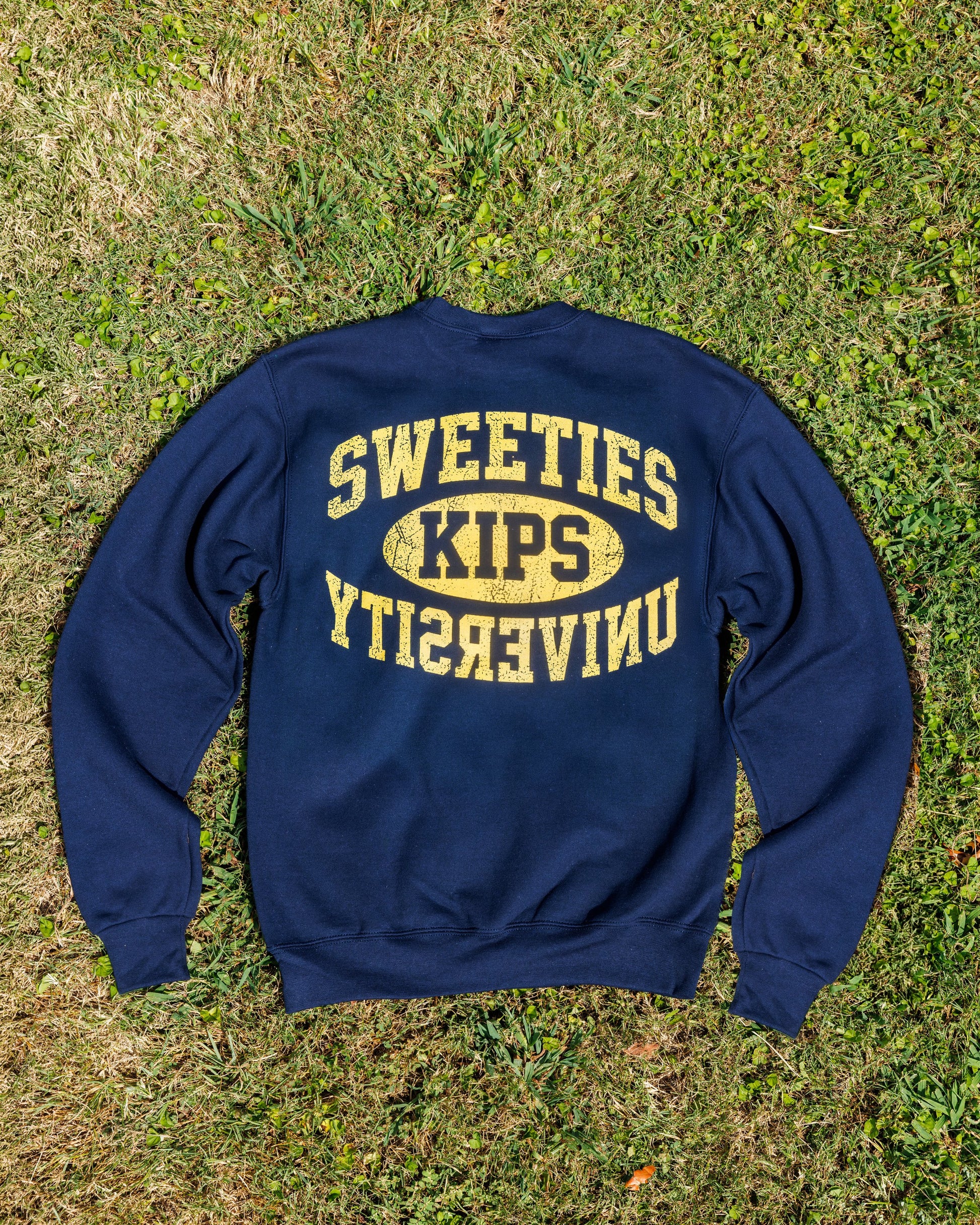 Sweeties University crewneck, back print