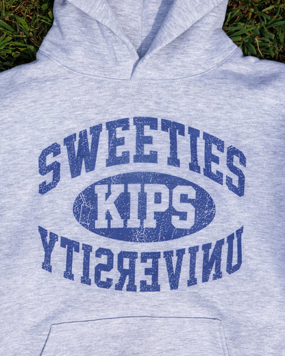Sweeties University hoodie, front print detail
