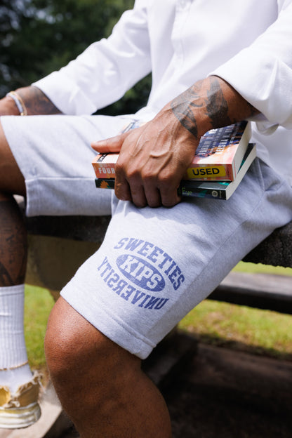 Sweeties University sweat shorts, leg print detail
