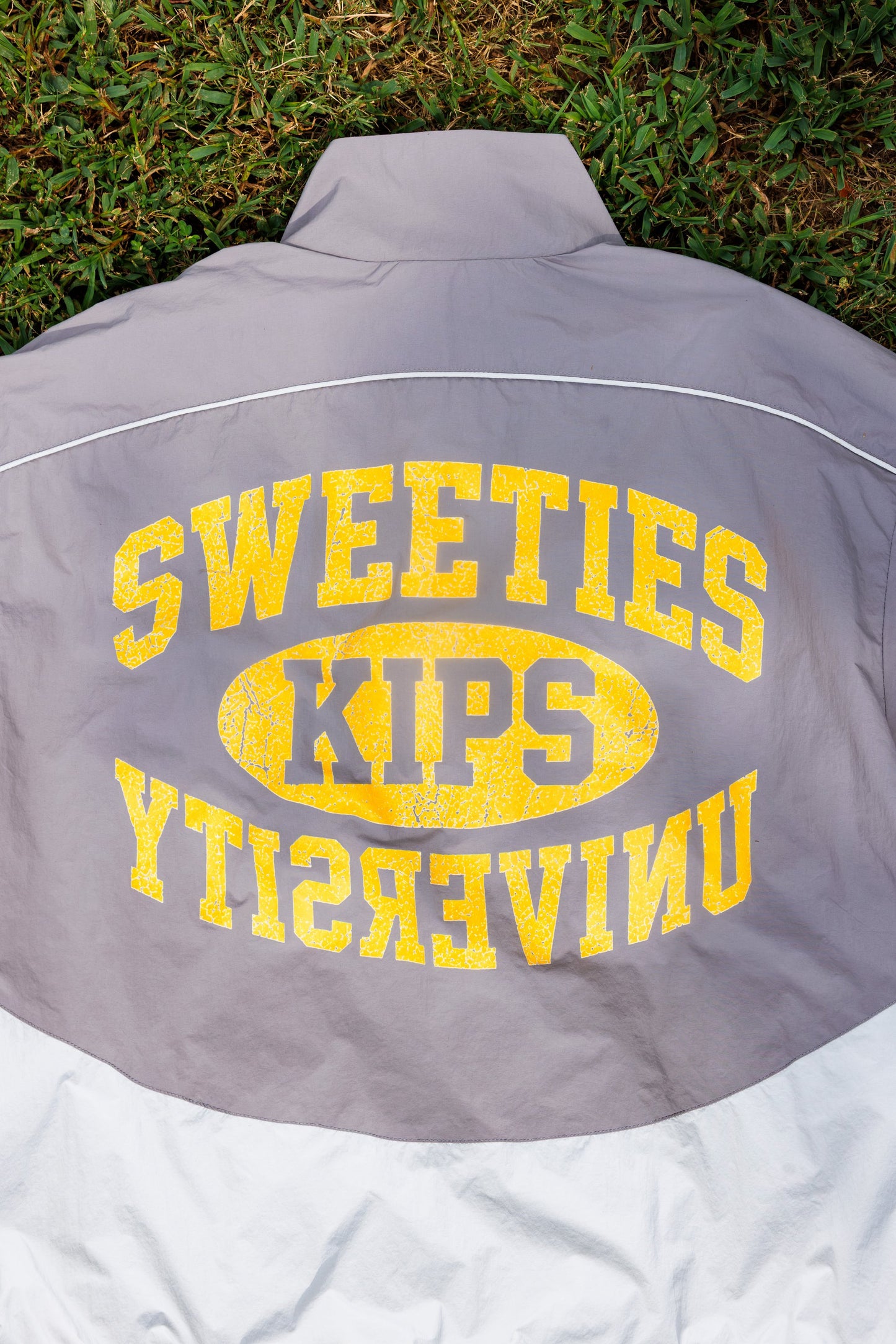 Sweeties University coaches track jacket, back print