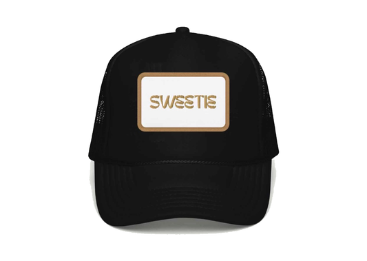 "SWEETIE" Black Trucker Hat
